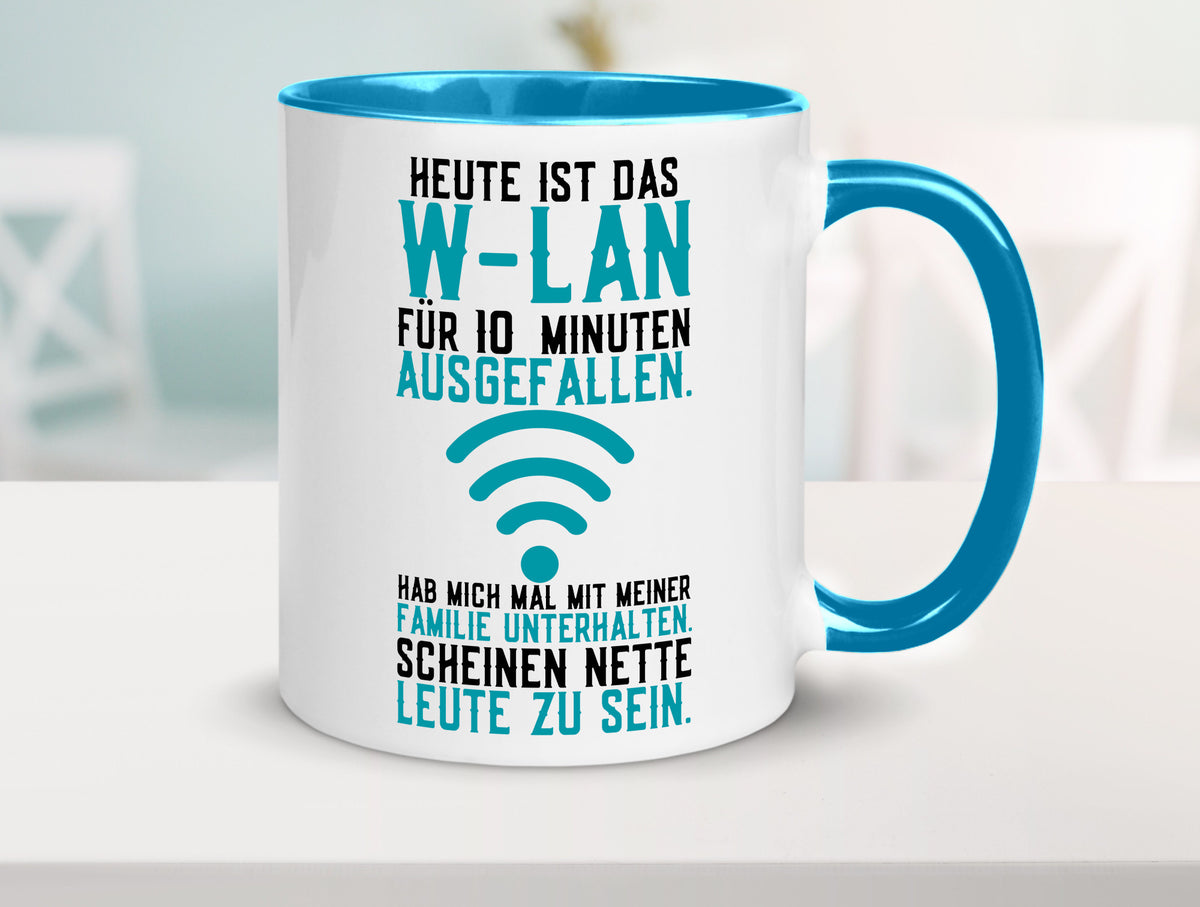 10 Minuten W-Lan Ausfall | Nerd Computer PC Gamer lustig Humor Geschenkidee Tasse