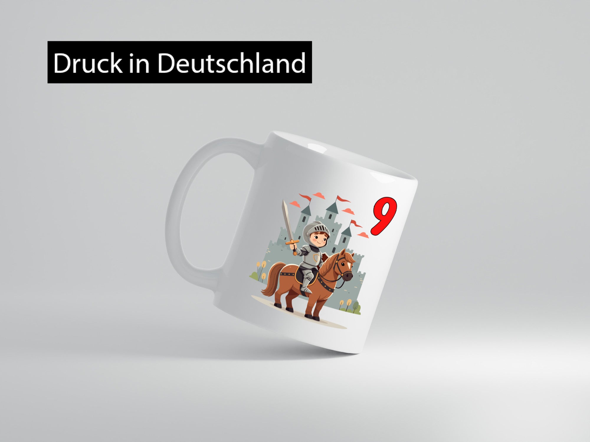 9. Geburtstag | 9 Jahre Ritter Junge Schloss Geschenkidee Humor Tasse