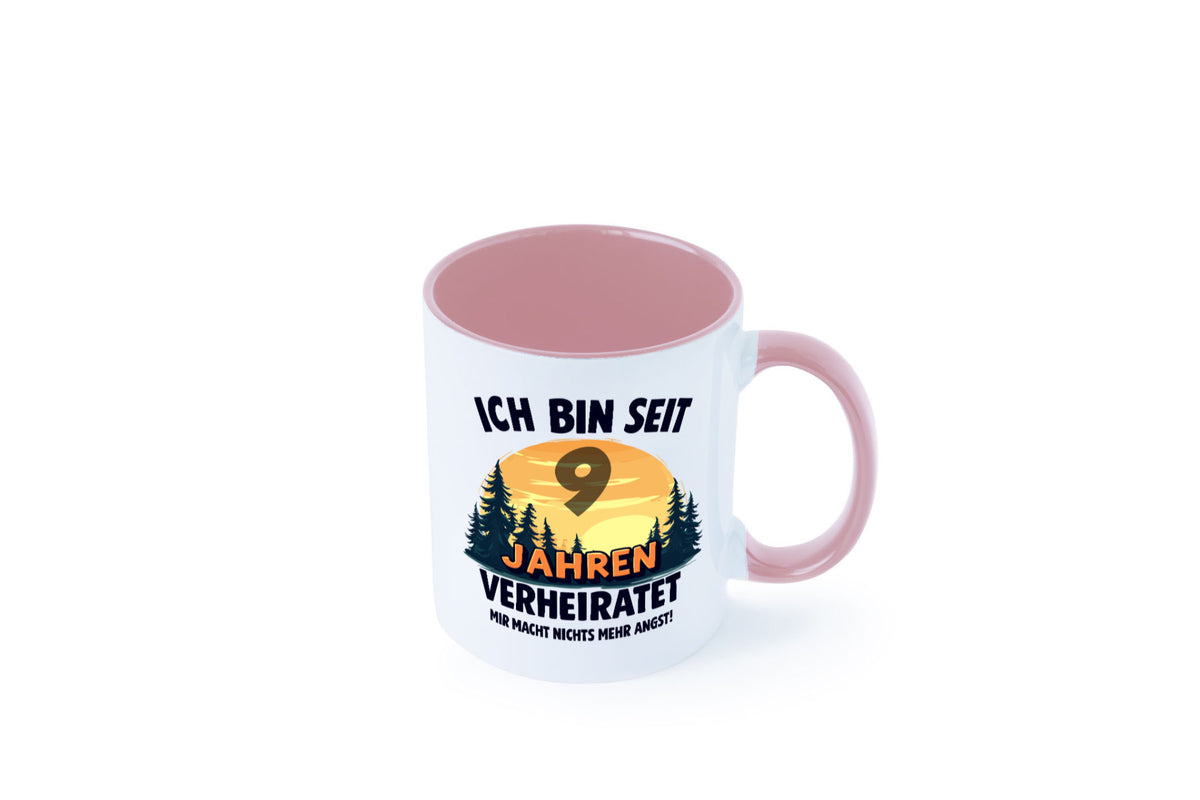 Ich bin Verheiratet | 9. Hochzeitstag Ehepaar v2 Geschenkidee Humor Tasse