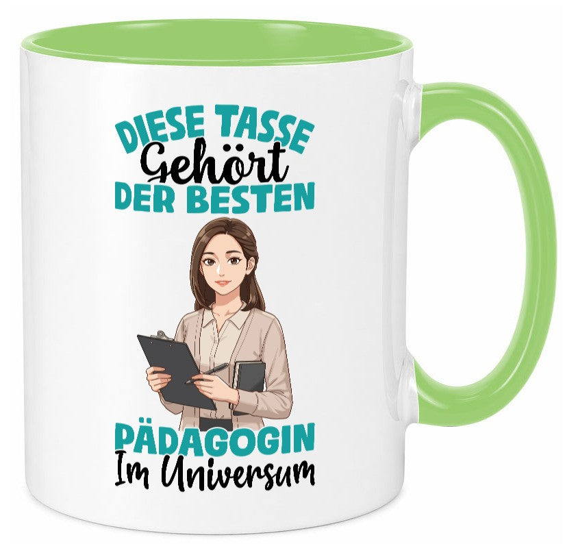Im Universum: Pädagogin | Pädagogik lustig Humor Geschenkidee Geschenk Tasse