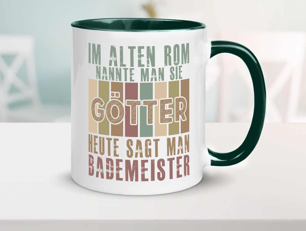 Heute sagt man: Bademeister | Rettungsschwimmer lustiger Spruch Geschenk Humor Tasse