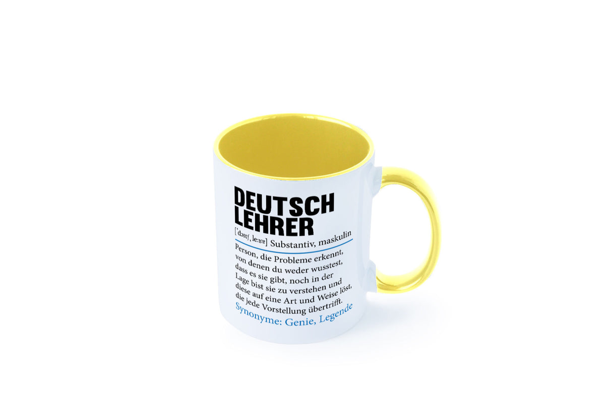 Deutschlehrer Spruch | Lehrer Schule Humor lustig Geschenkidee Geschenk Tasse