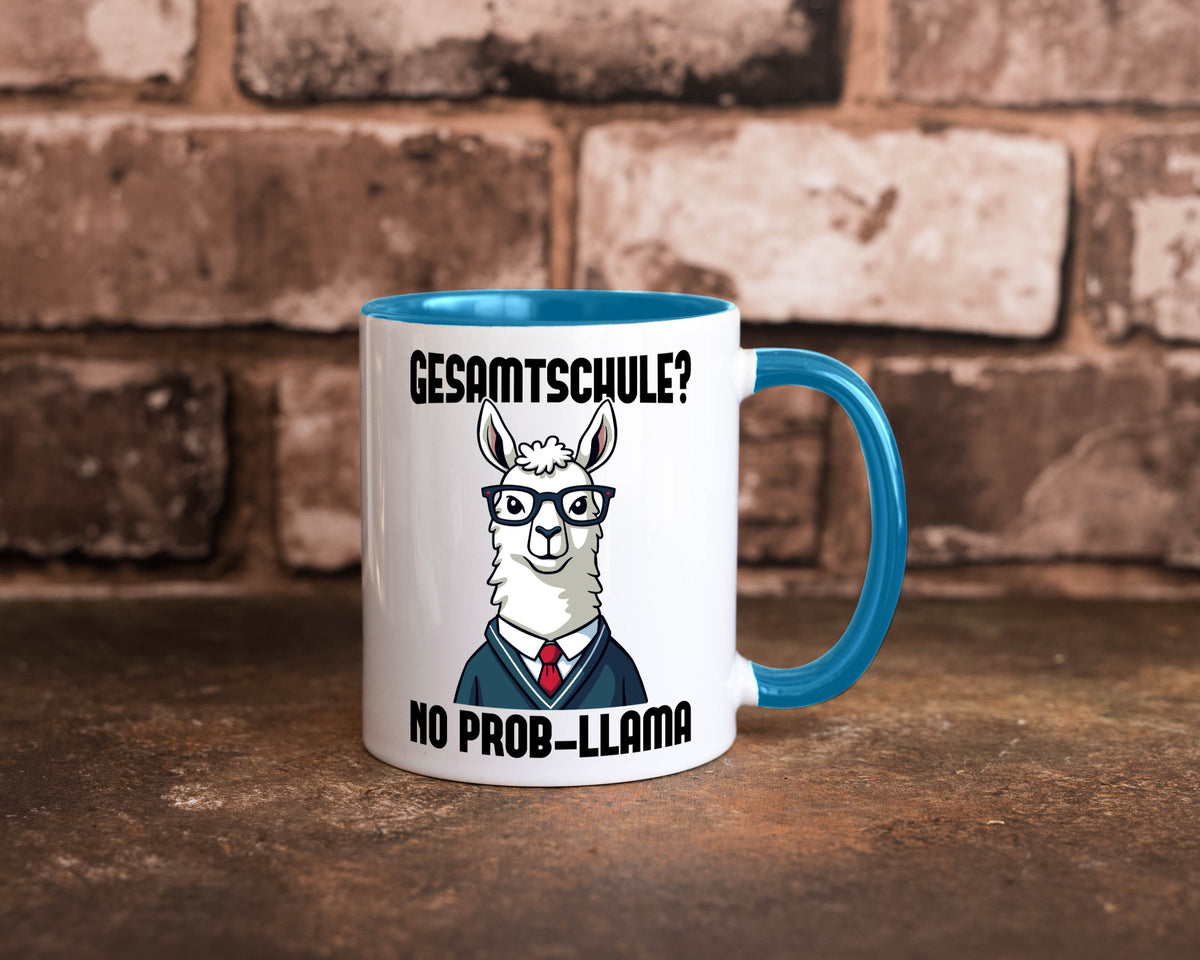 Gesammtschule | no prob-llama Einschuldung Humor Geschenkidee Tasse