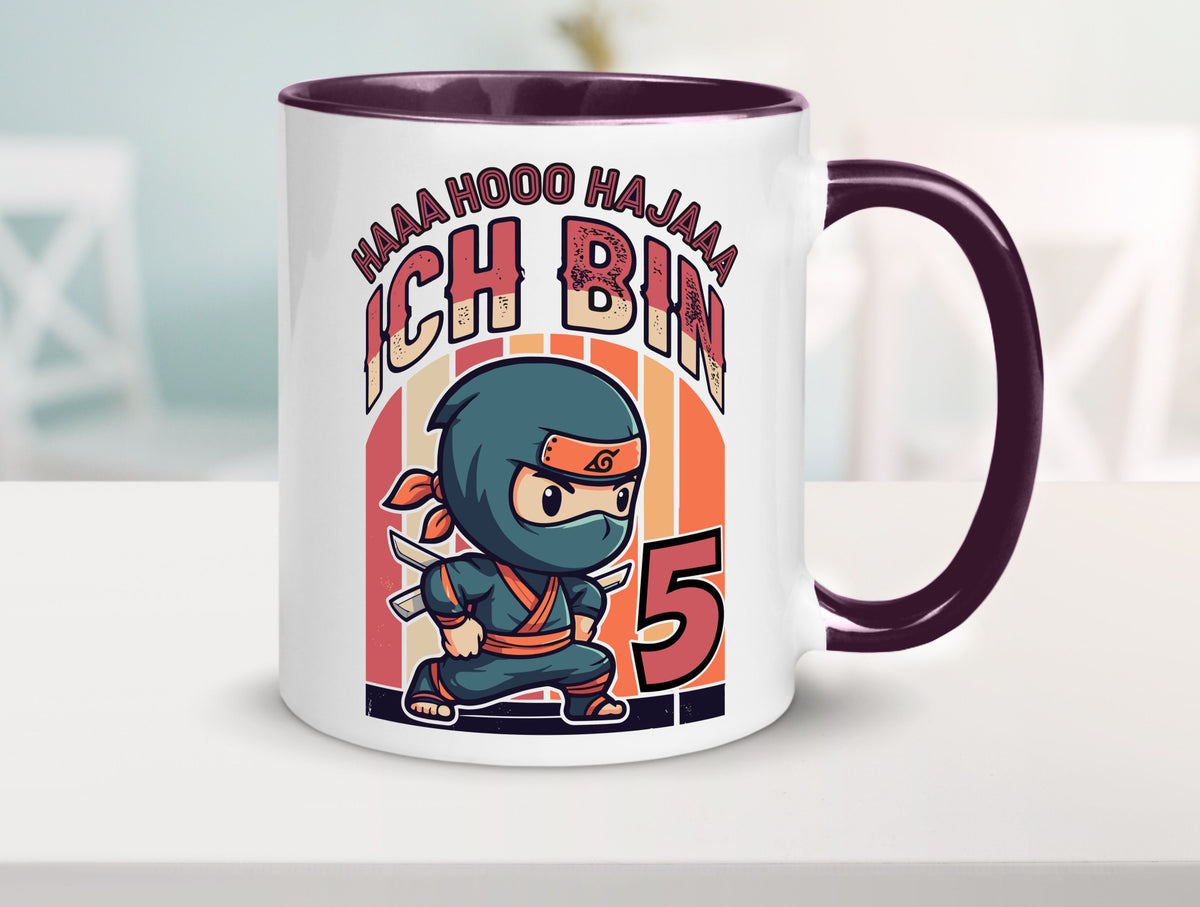 5. Geburtstag | Ninja Junge 5 Jahre Humor Geschenkidee Tasse