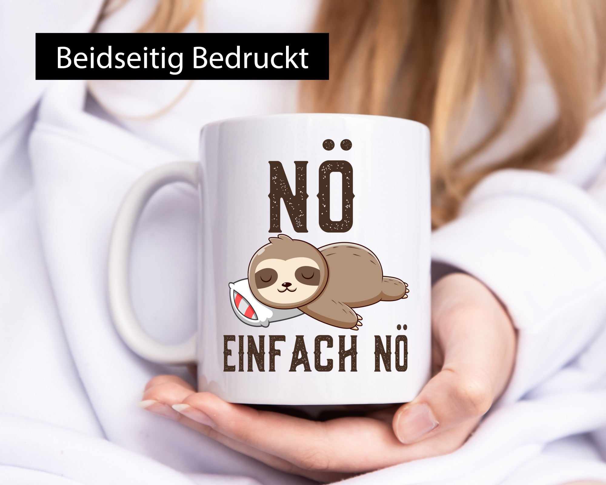 Einfach Nö | Faultier Faulpelz Null Bock Comic Geschenk Tierliebhaber Humor