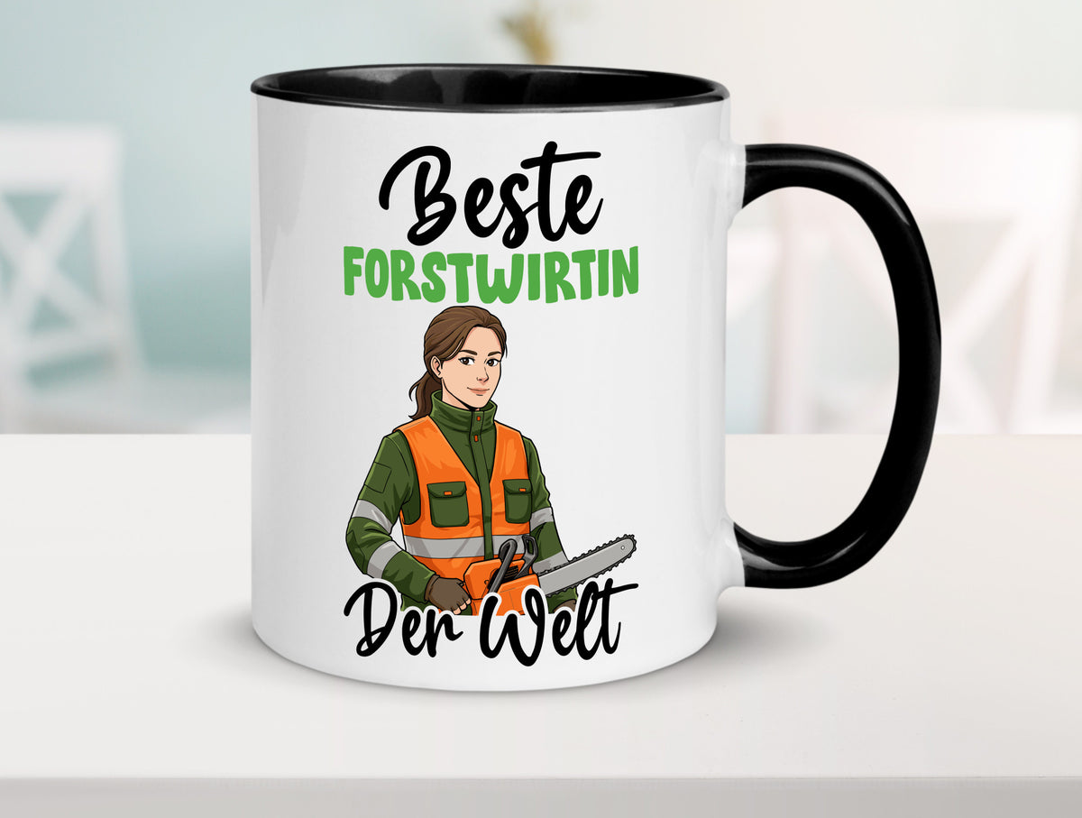 Beste Forstwirtin | Forst Wirtin v2 lustig Humor Geschenkidee Geschenk Tasse