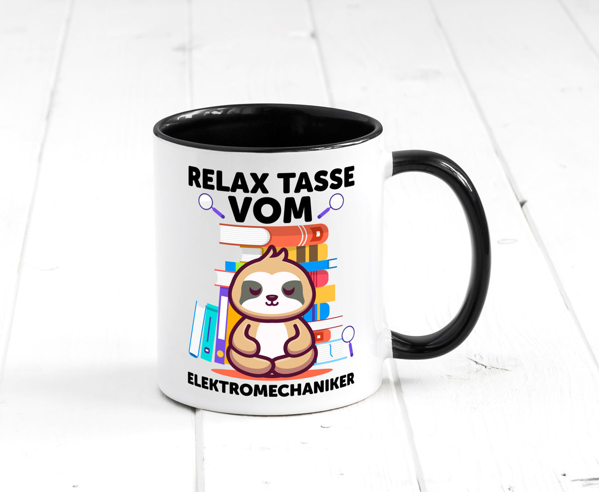 Relax Tasse: Elektromechaniker | Mechaniker Geschenk Humor Geschenkidee