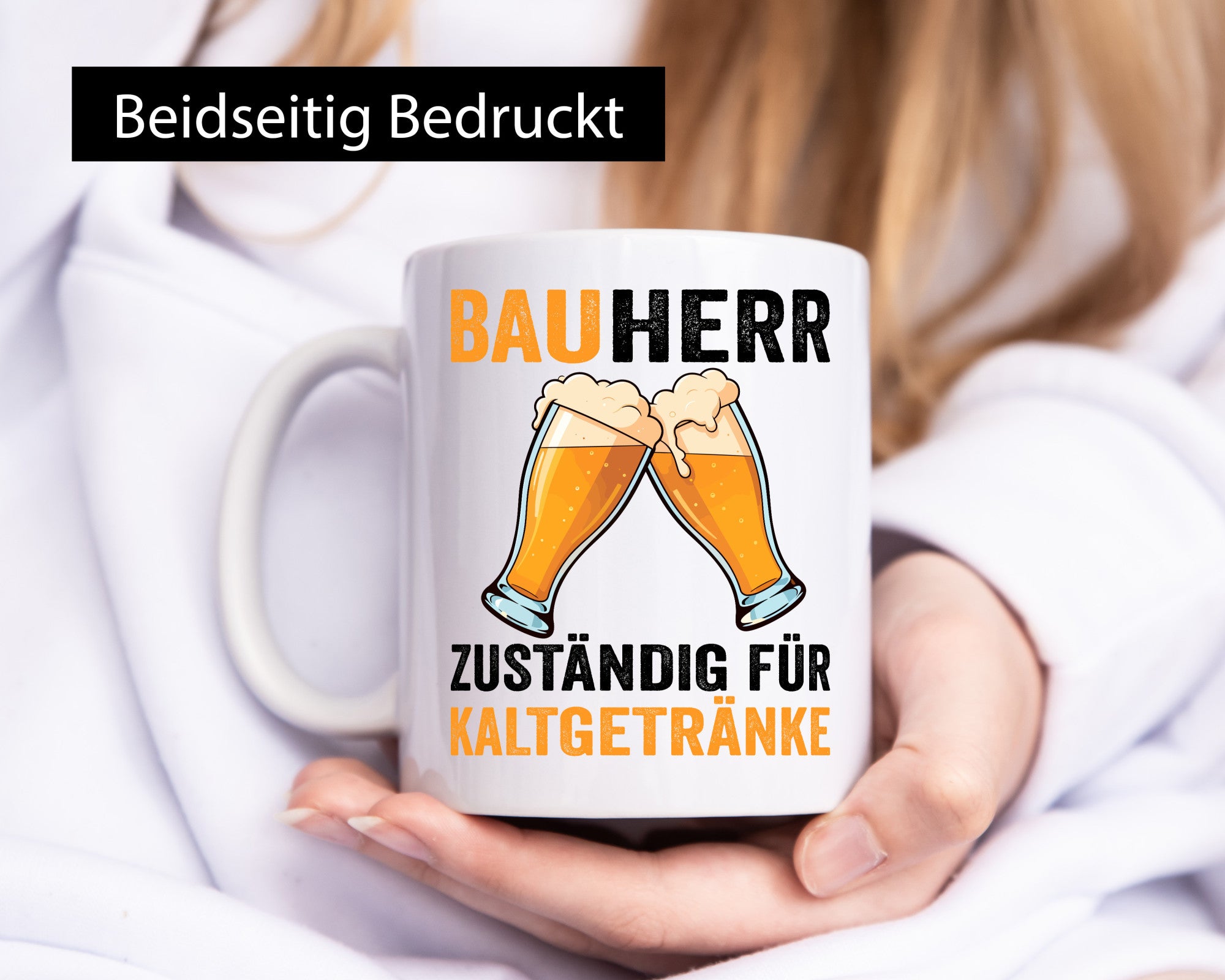 Bauherr Zuständig für Kaltgetränke | Bier Baustelle v2 Geschenkidee Humor Tasse