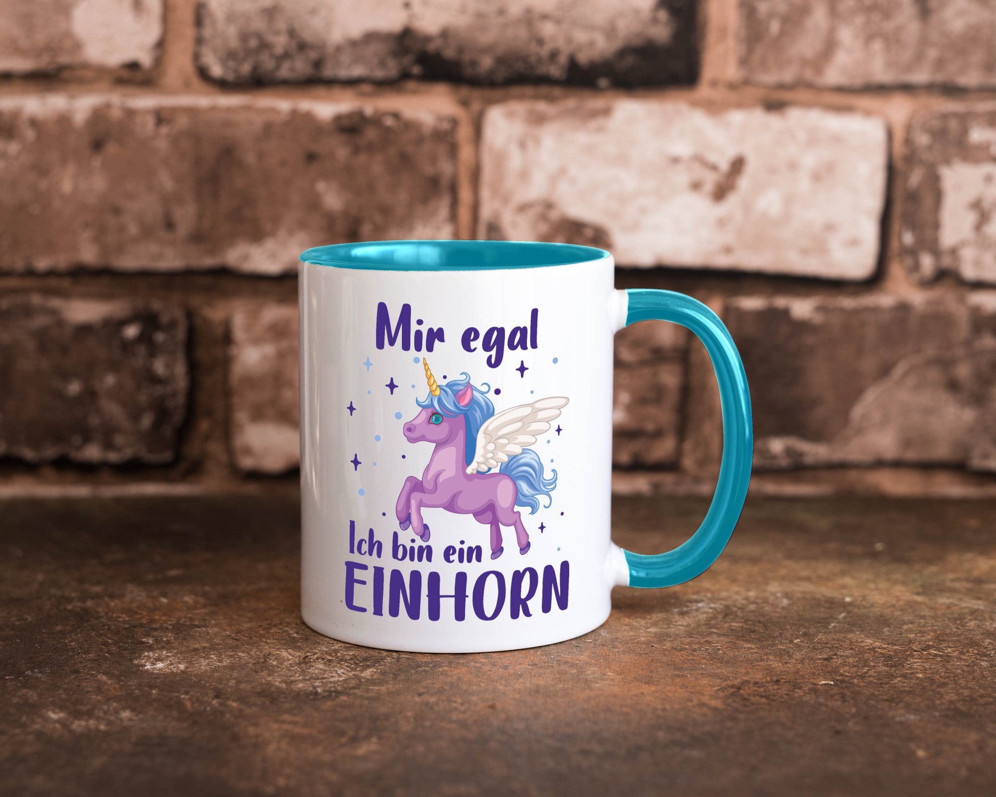 Mir egal, ich bin ein Einhorn | lustig Humor Geschenkidee Geschenk Tasse