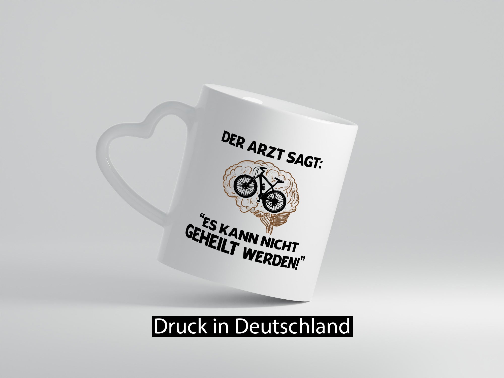 Es kann nicht geheilt werden | Arzt Radfahrer Fahrad Geschenkidee Humor Tasse