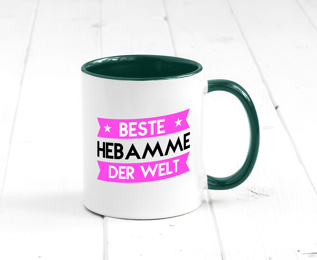 Beste Hebamme | Geburtshilfe lustiger Spruch Geschenk Humor Geschenkidee Tasse