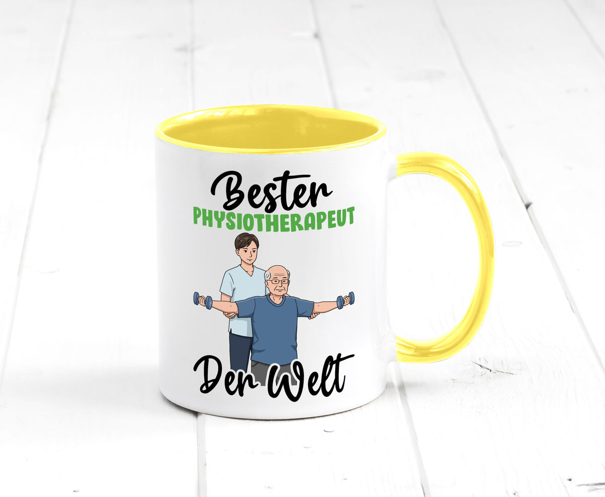 Bester Physiotherapeut v3 Geschenk Humor Geschenkidee lustiger Spruch Tasse