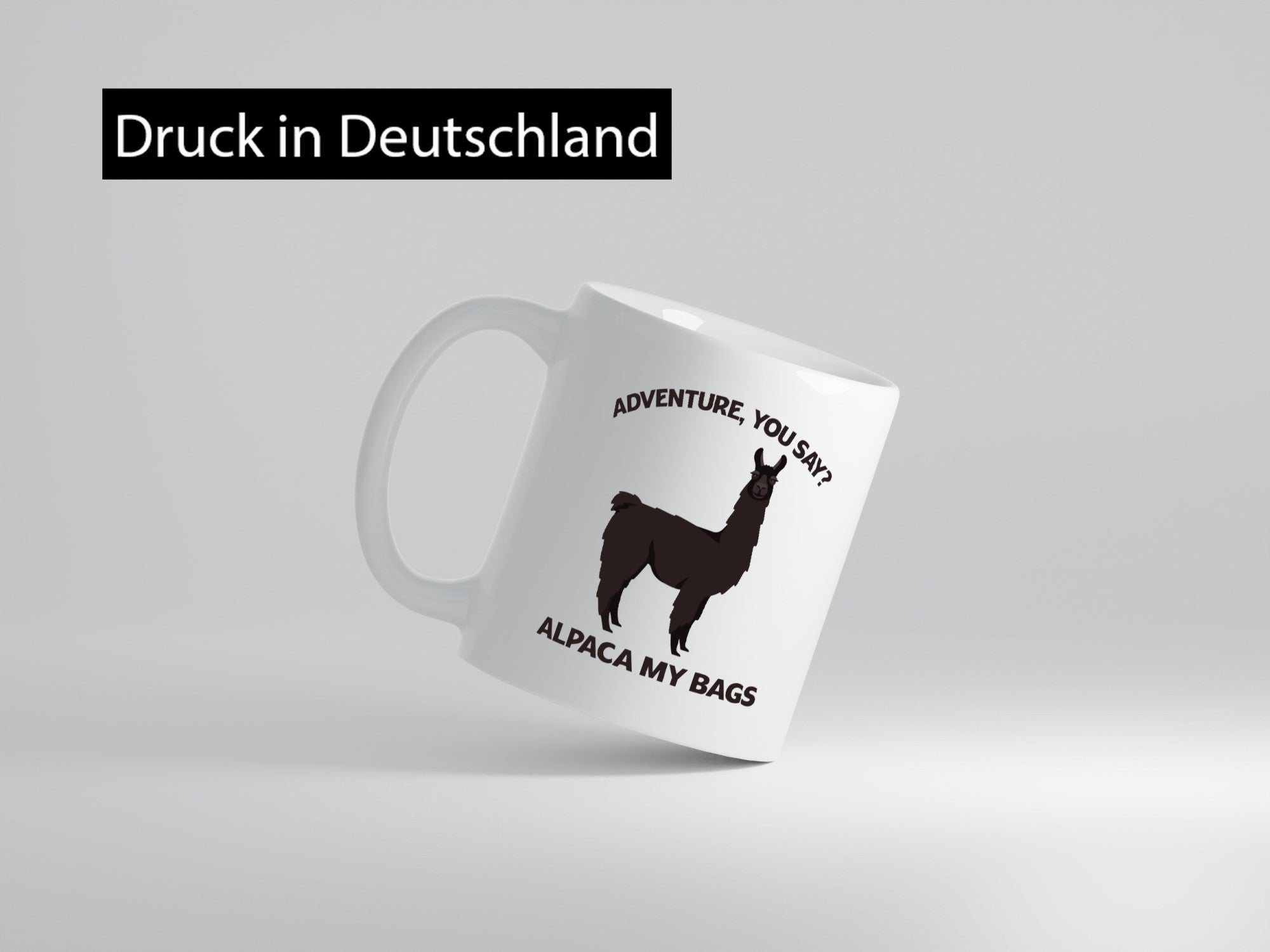 Adventure, Alpaca | Humor Geschenkidee Tasse