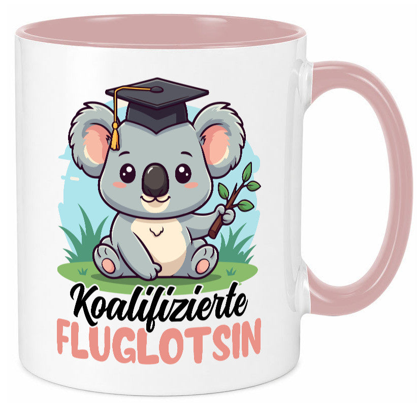 Koalifizierte Fluglotsin | Flughafen Flugverkehr lustiger Spruch Geschenk Humor
