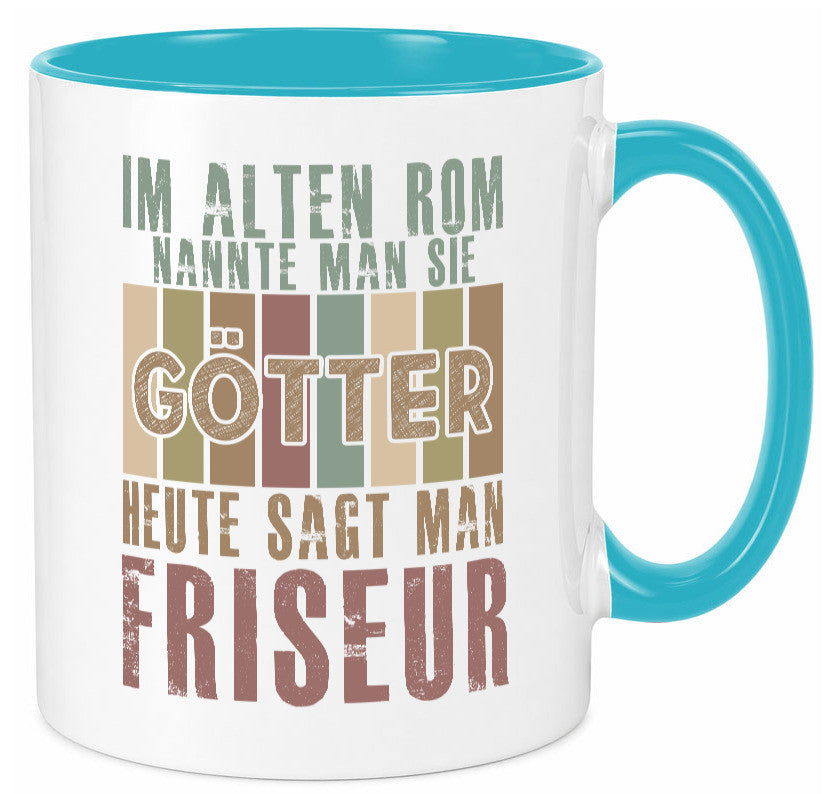 Heute sagt man: Friseur | Frisör Geschenkidee Humor Tasse