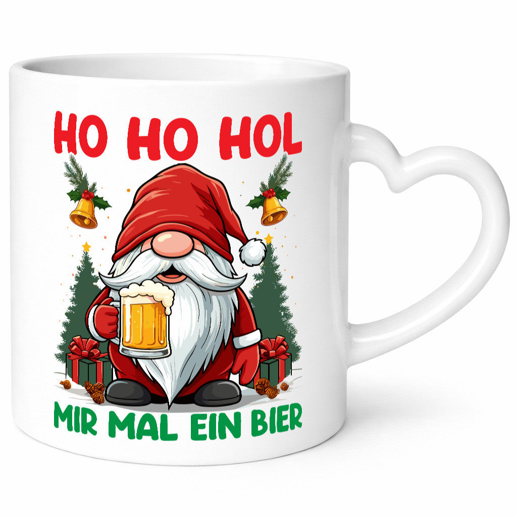 Hol mir mal ein Bier | Biertrinker Weihnachtsbier Humor Geschenkidee Tasse
