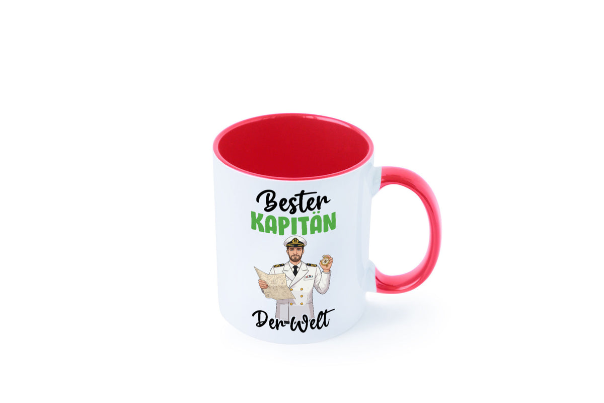 Bester Kapitän | Schiffskapitän Schiff v2 Geschenk Humor Geschenkidee lustiger Tasse