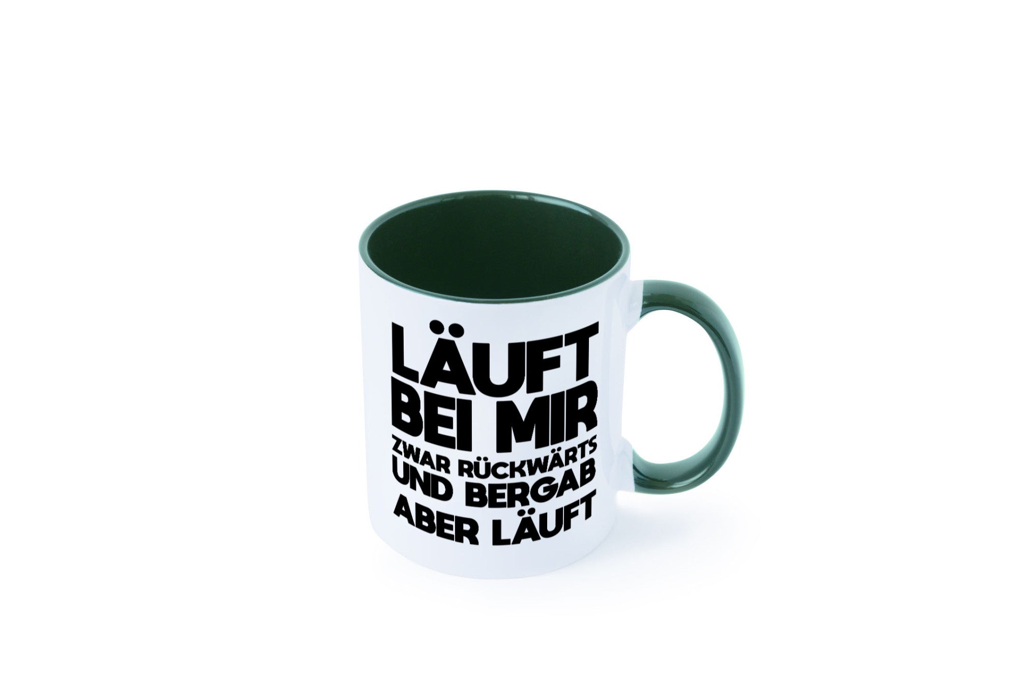 Läuft bei mir | Rückwerts aber Motivation Geschenkidee Humor Tasse