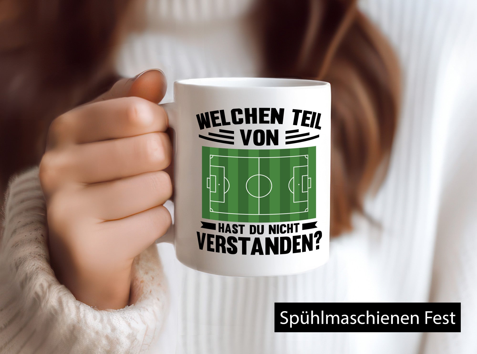 Welchen Teil hast du nicht verstanden | Fußball Humor Geschenkidee Tasse