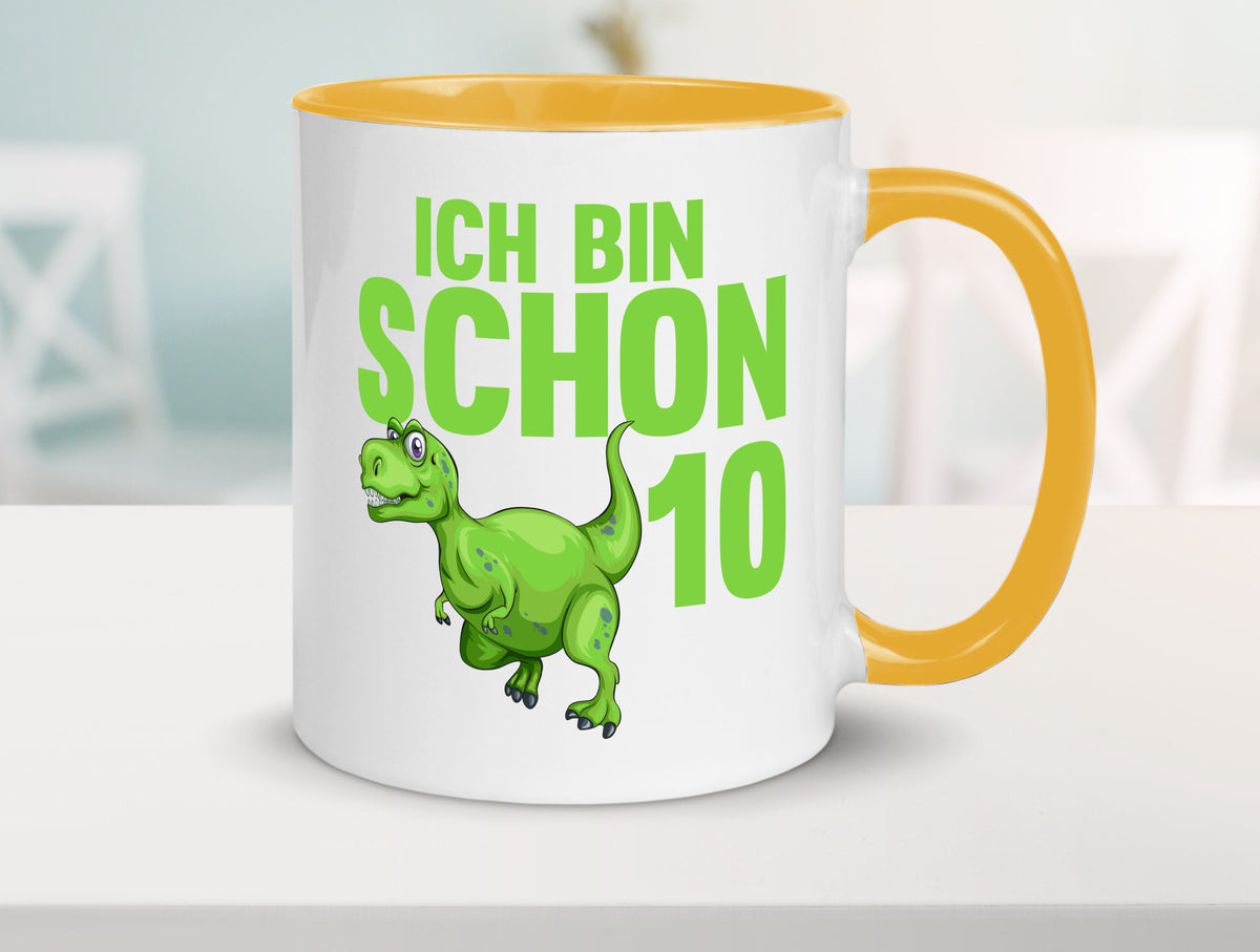 10. Geburtstag | 10 Jahre Dino Dinosaurier Geschenk Geschenkidee lustiger Tasse