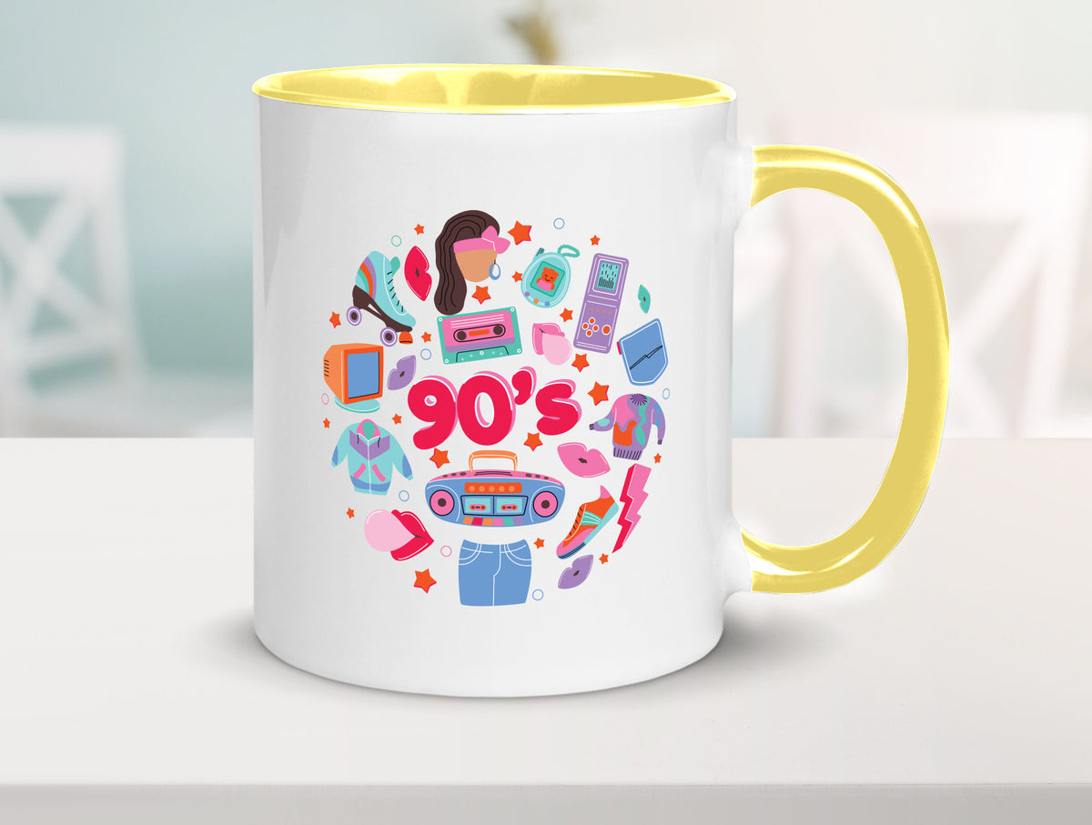 90er Jahre | Alte Zeit Nostalgie Humor Geschenkidee Tasse