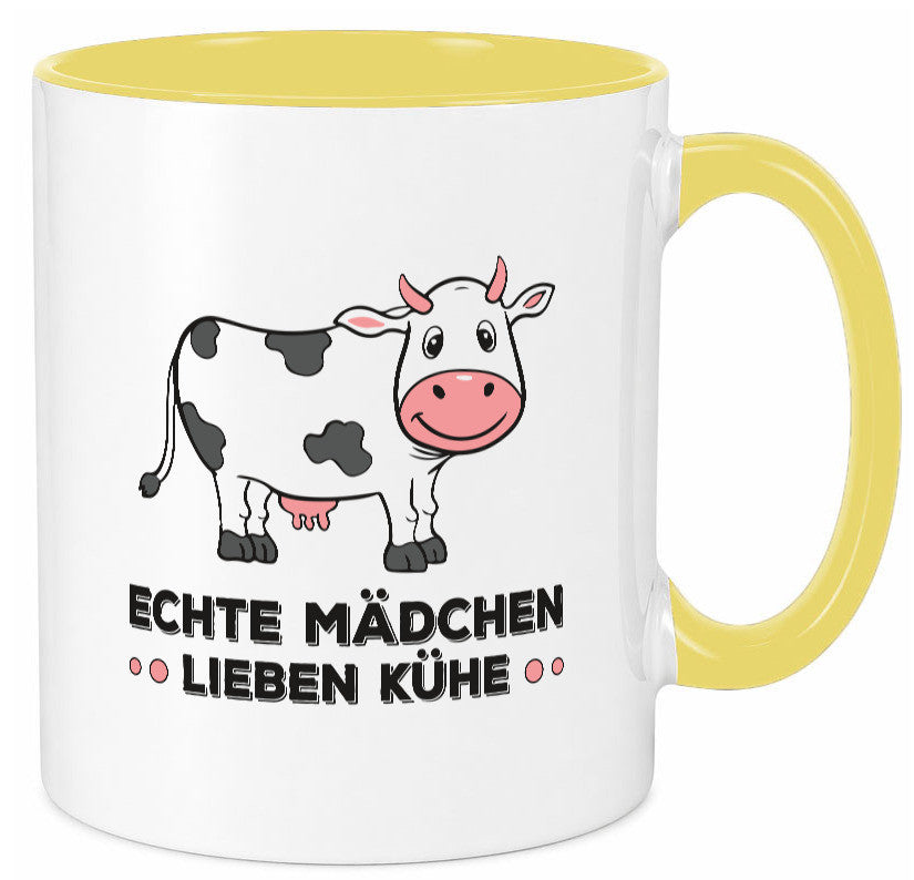 Echte mädchen lieben Kühe | Farm Farmer Bauer lustiger Spruch Geschenk Humor