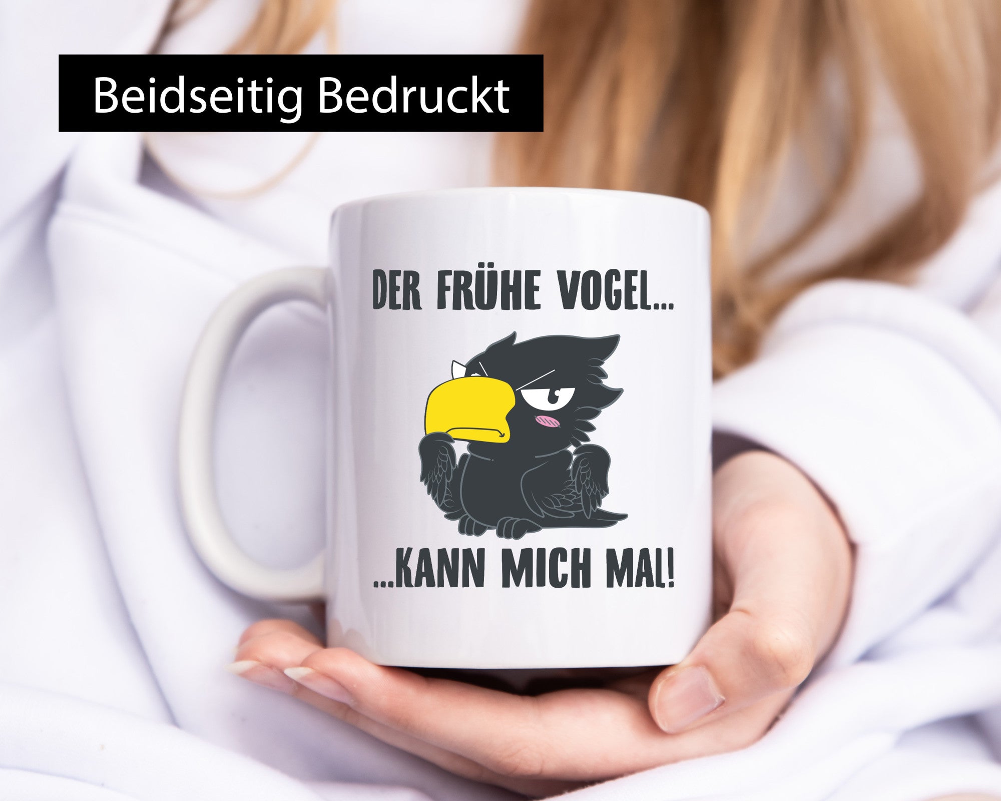 Der Frühe Vogel v2 Humor Geschenkidee Tasse