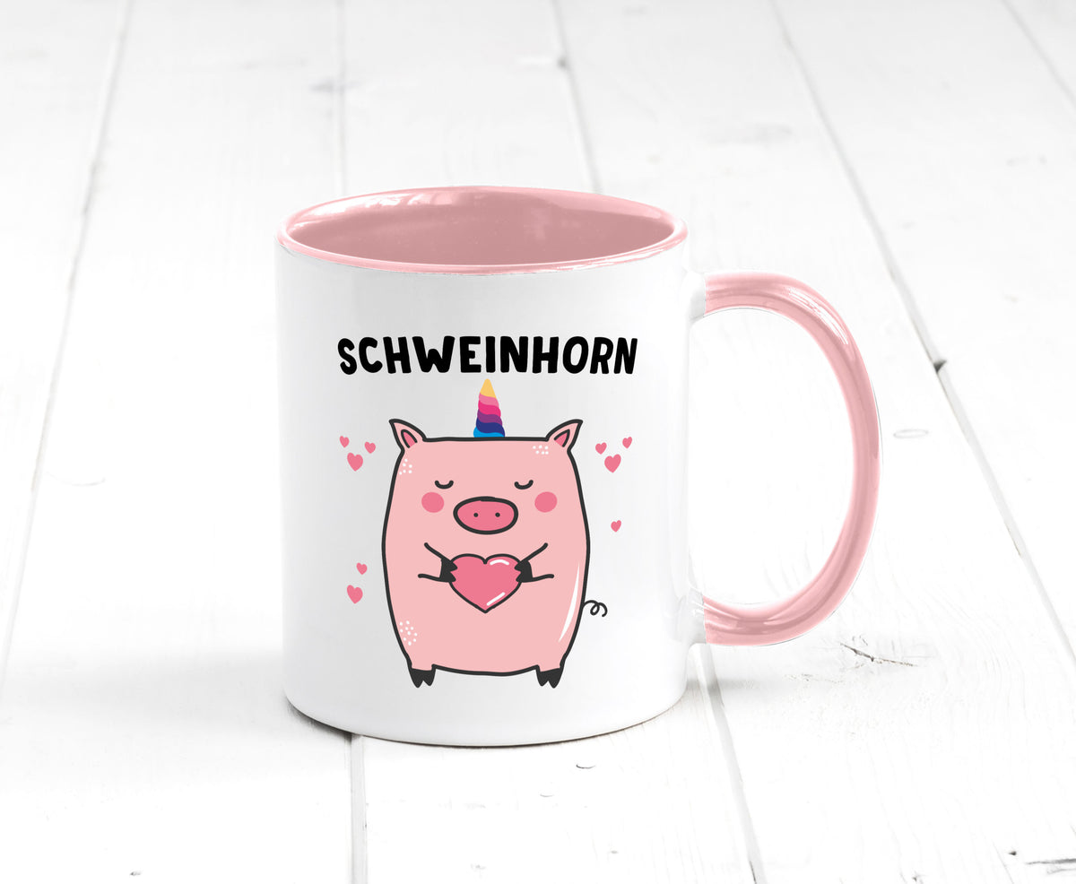 Schweinhorn lustig Humor Geschenkidee Geschenk Tasse
