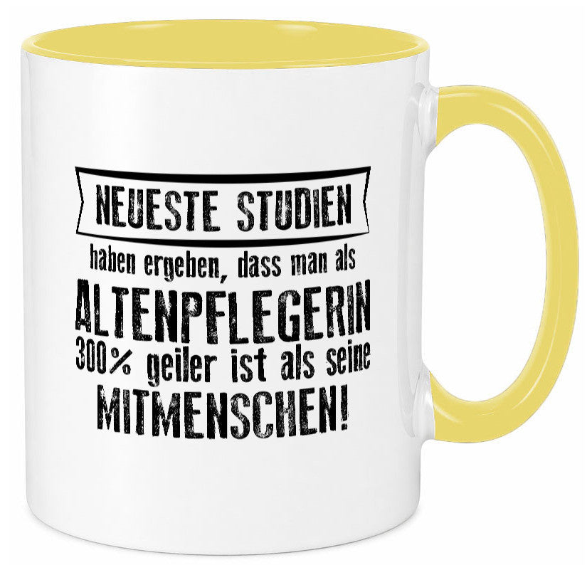 Neuste Studien: Altenpflegerin | Pflegepersonal Pflege Humor Geschenkidee Tasse