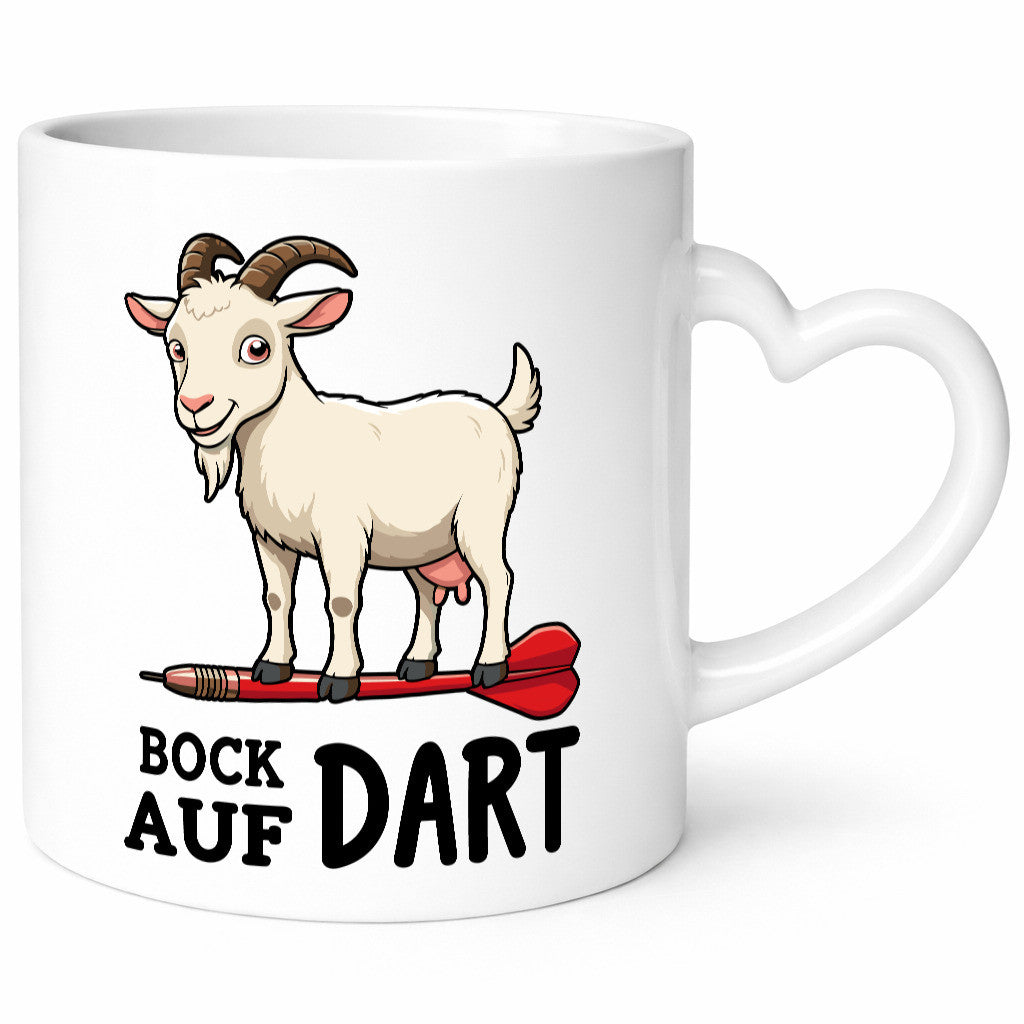 Bock auf Dart | Dartspieler Dartpfeil Ziegenbock v2 Geschenkidee Humor Tasse