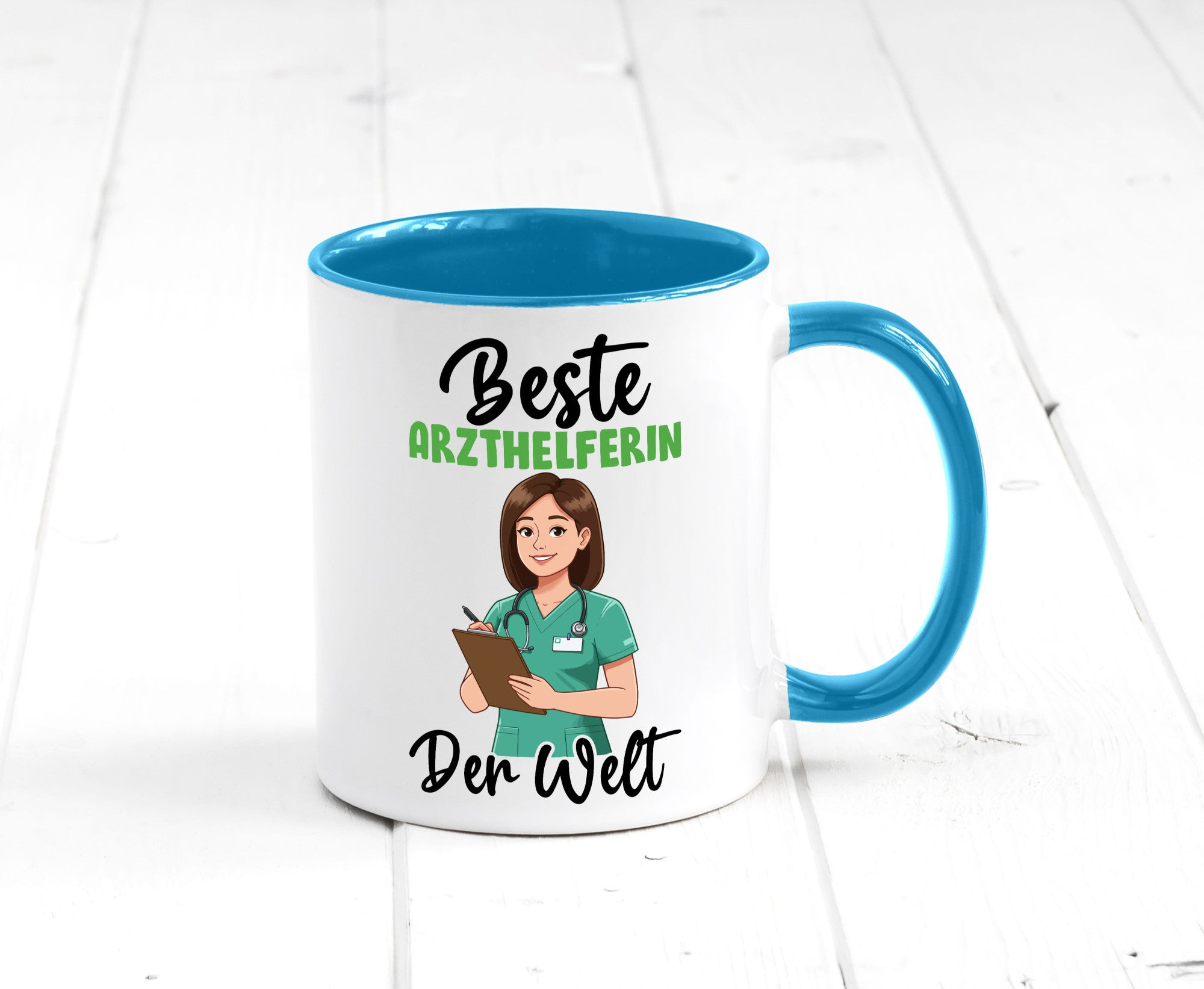 Beste Arzthelferin | Fachangestellte Medizin v2 Geschenkidee Humor Tasse