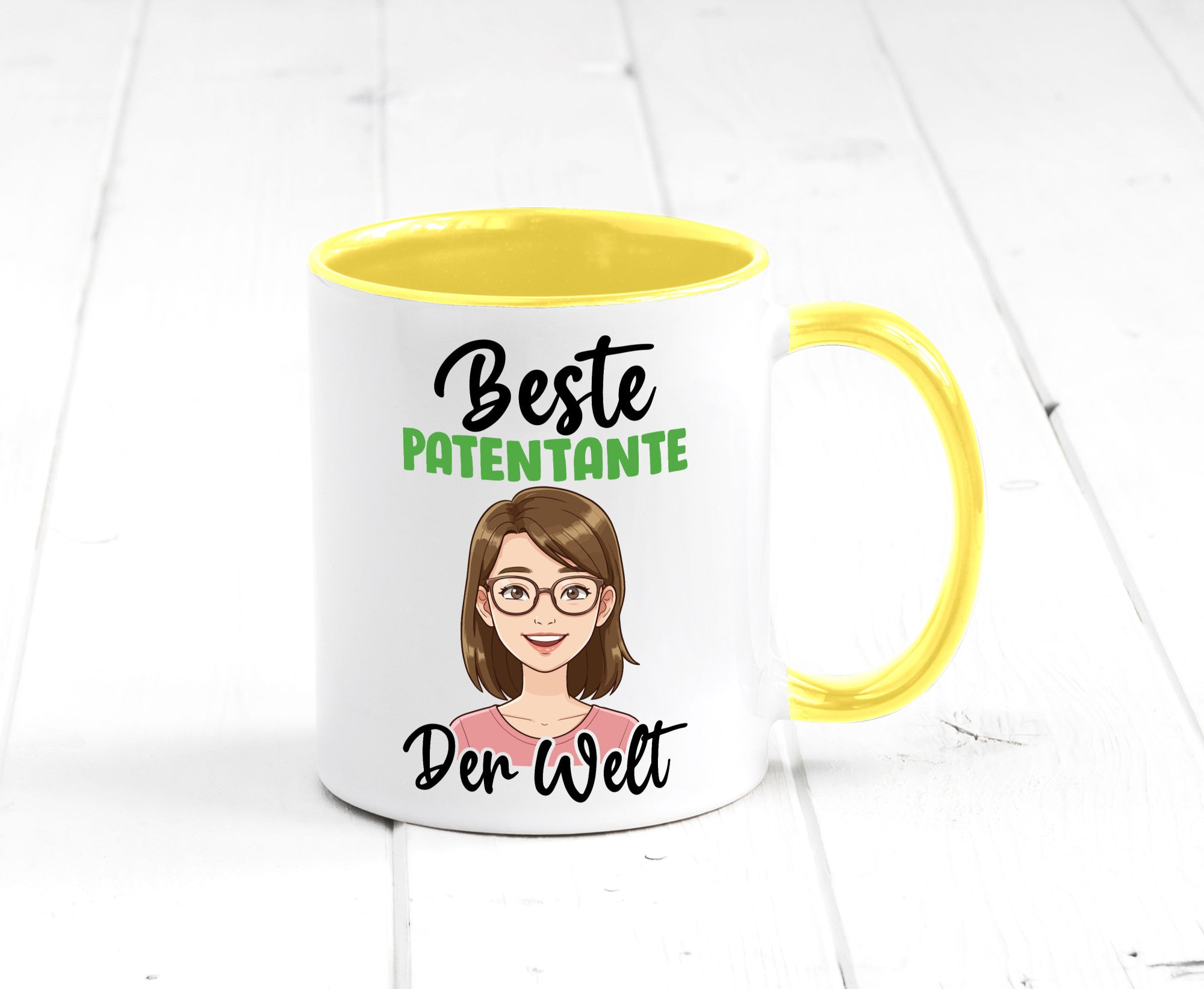 Beste Patentante | Tante lustiger Spruch Geschenk Humor Geschenkidee Tasse