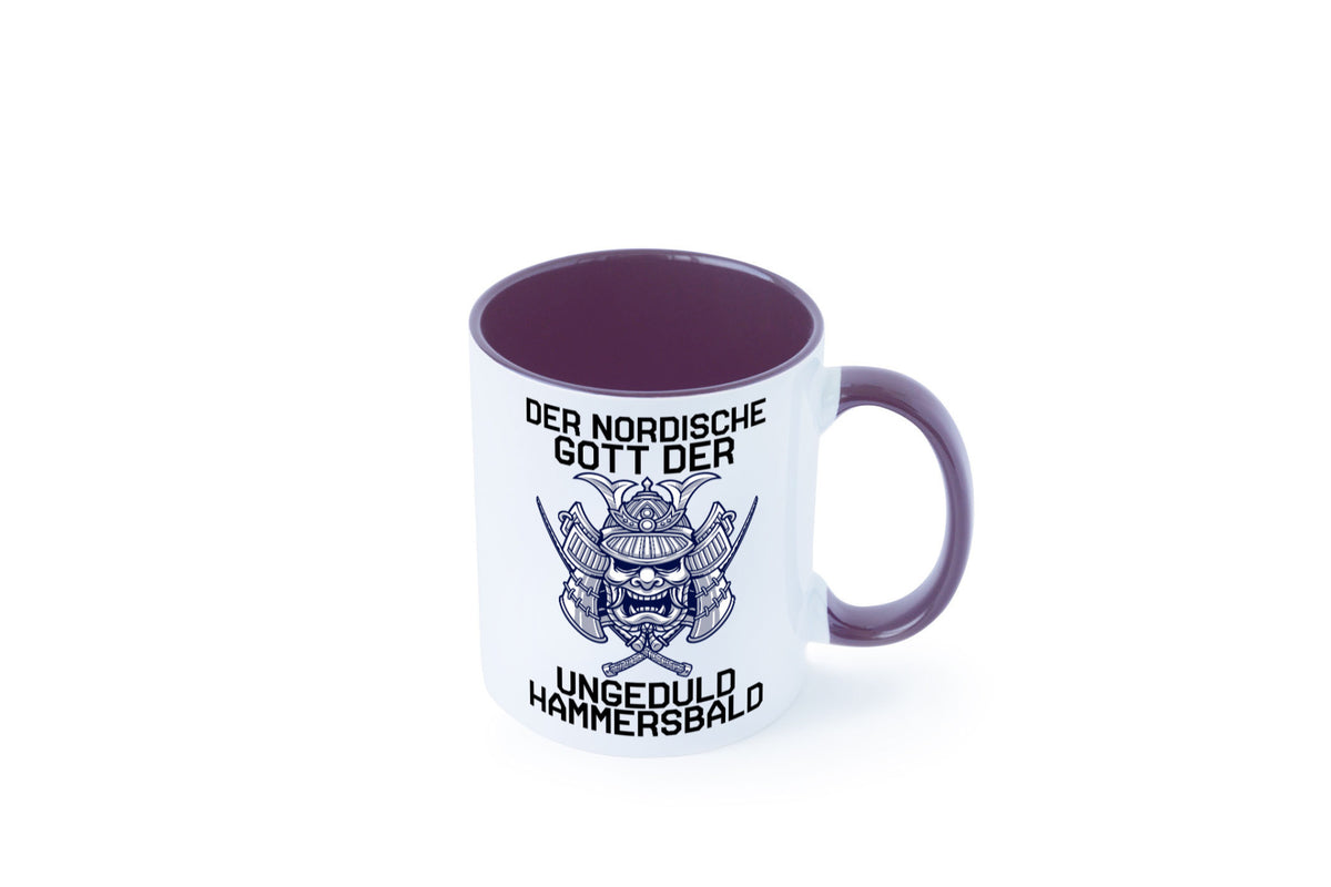Nordischer Gott der Ungeduld | Mythologie Wikinger lustig Humor Geschenkidee Tasse