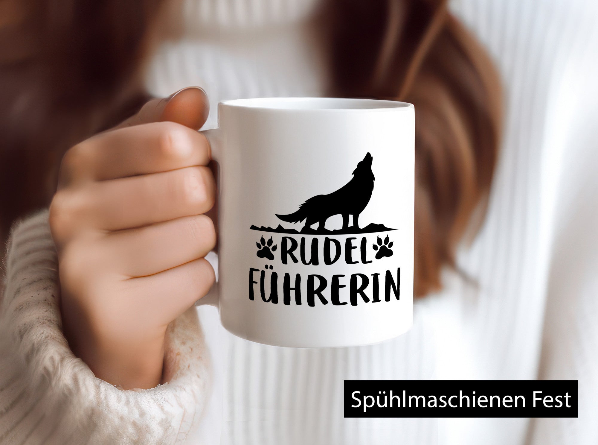 Rudelführerin | Frauen Tasse Hundebesitzerin Hund lustiger Spruch Geschenk