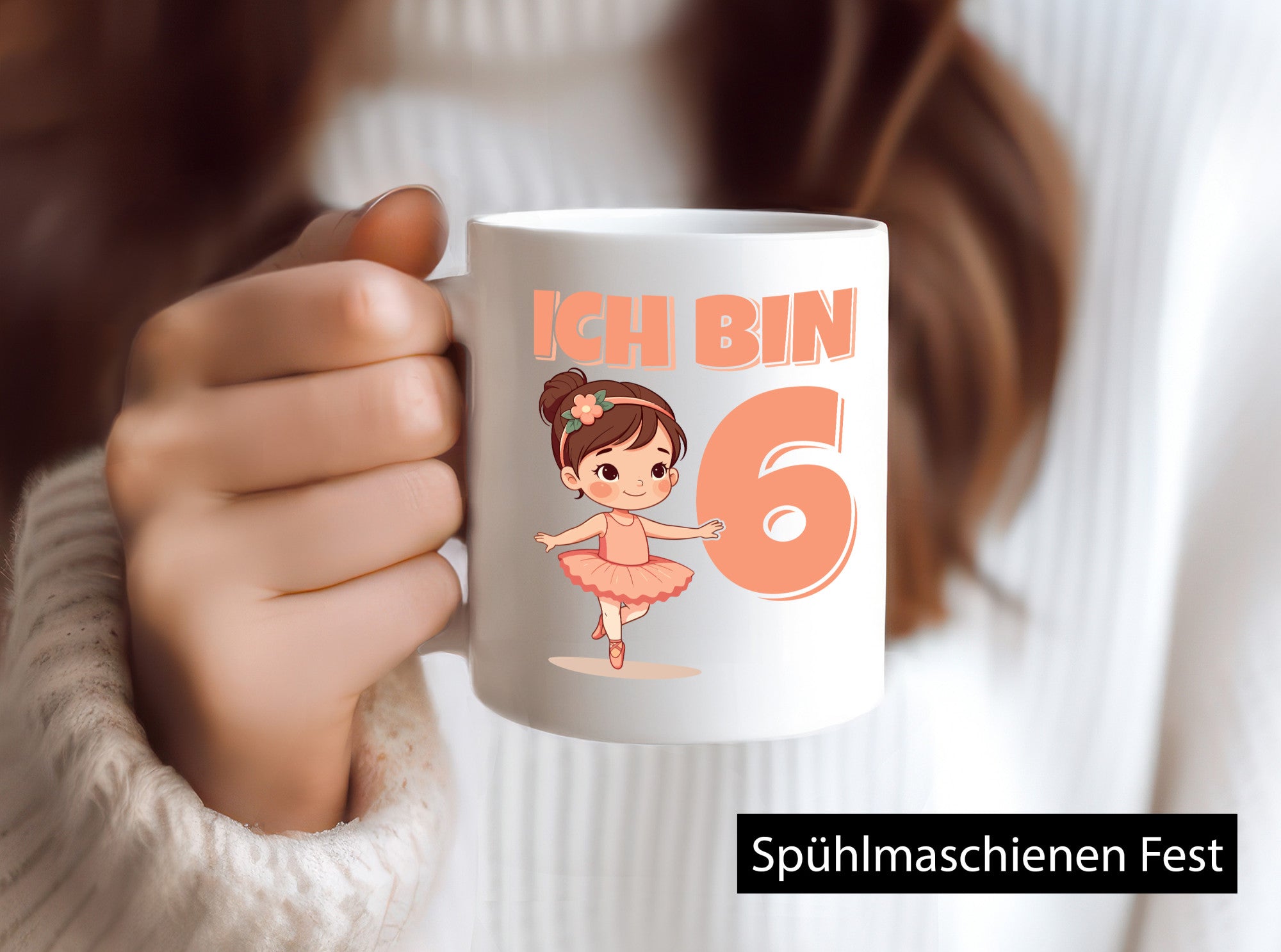 6 Geburtstag | Jahre Ballerina Mädchen Ballet lustig Geschenkidee Geschenk Tasse