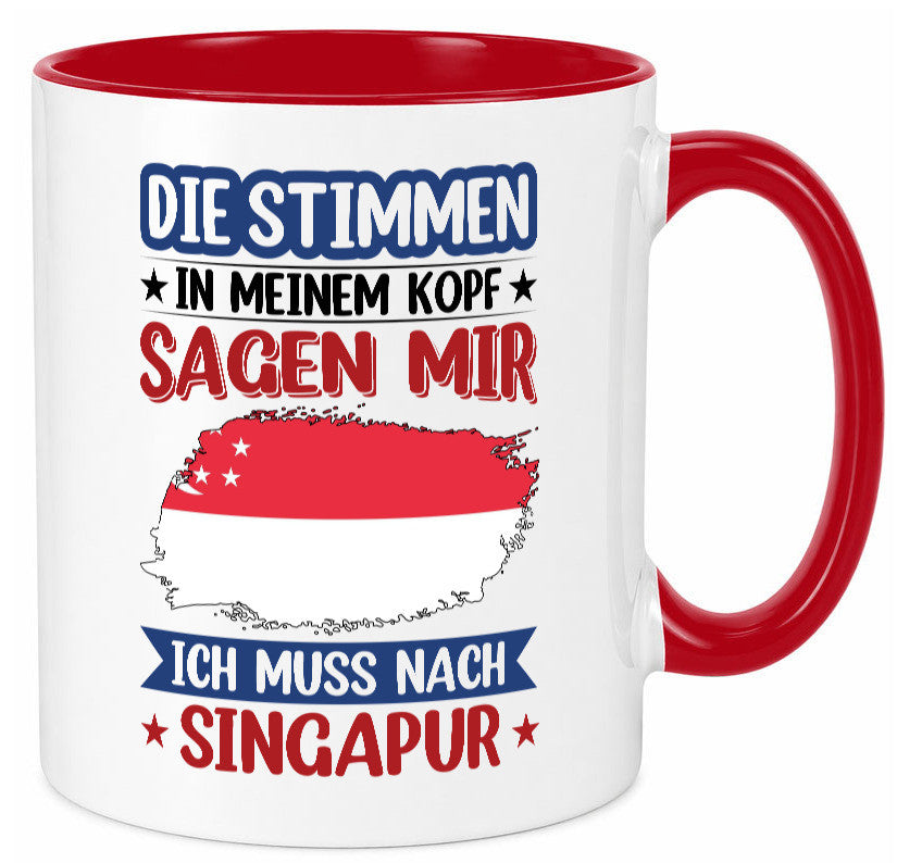 Singapur | Urlaub Stimmen in meinem Kopf Traumland v2 lustiger Spruch Geschenk