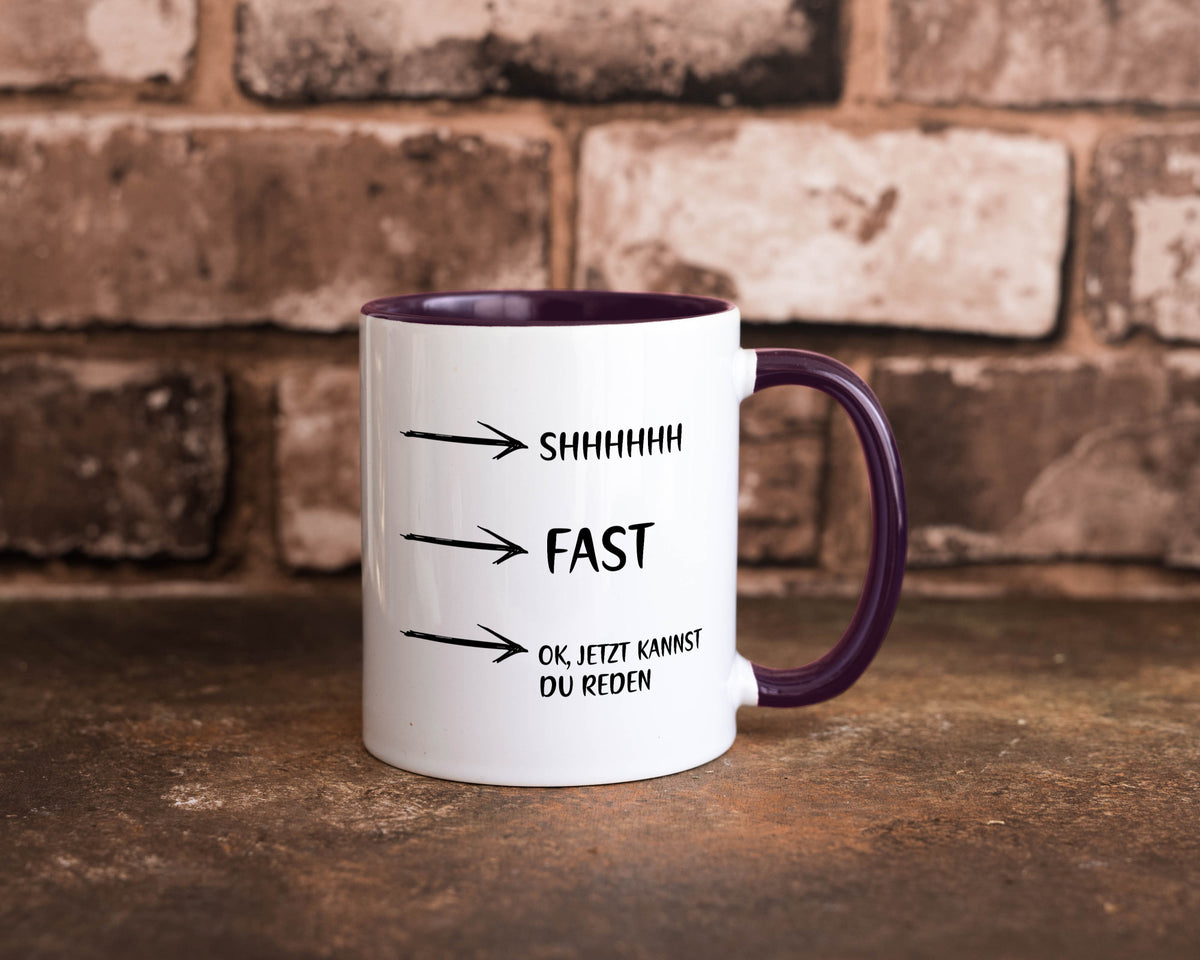 Jetzt kannst du reden | Morgenmuffel Kaffeetrinker Humor Geschenkidee Tasse