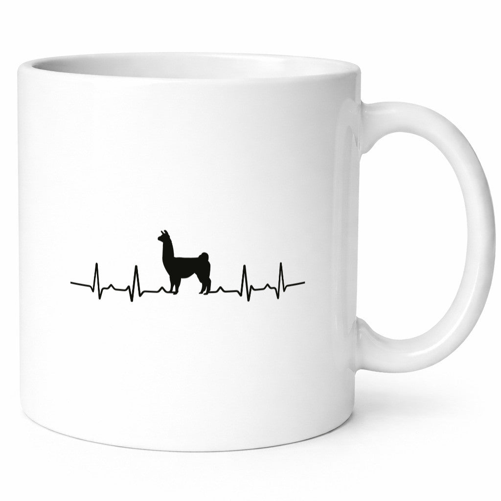 Alpaka Herzschlag | Tiermotiv Lama Tierfreund lustig Tierliebhaber Humor