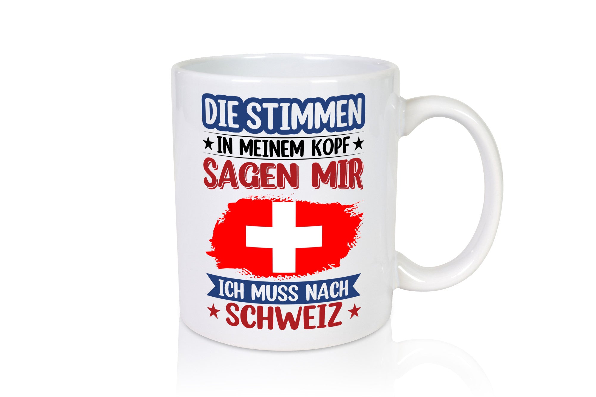 Schweiz | Urlaub Stimmen in meinem Kopf Traumland v2 lustig Humor Geschenkidee