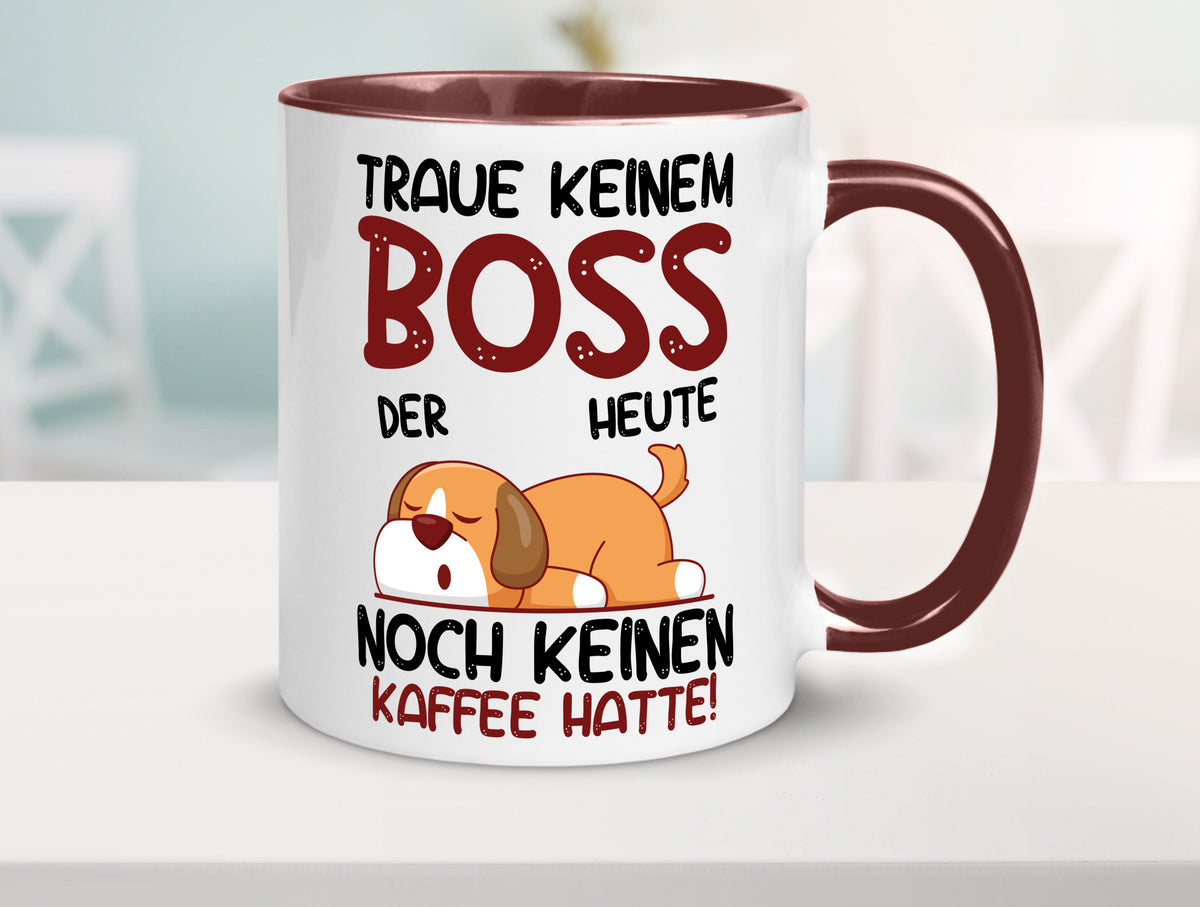 Traue keinem Boss | Führungskraft Vorgesetzter Geschenkidee Humor Tasse