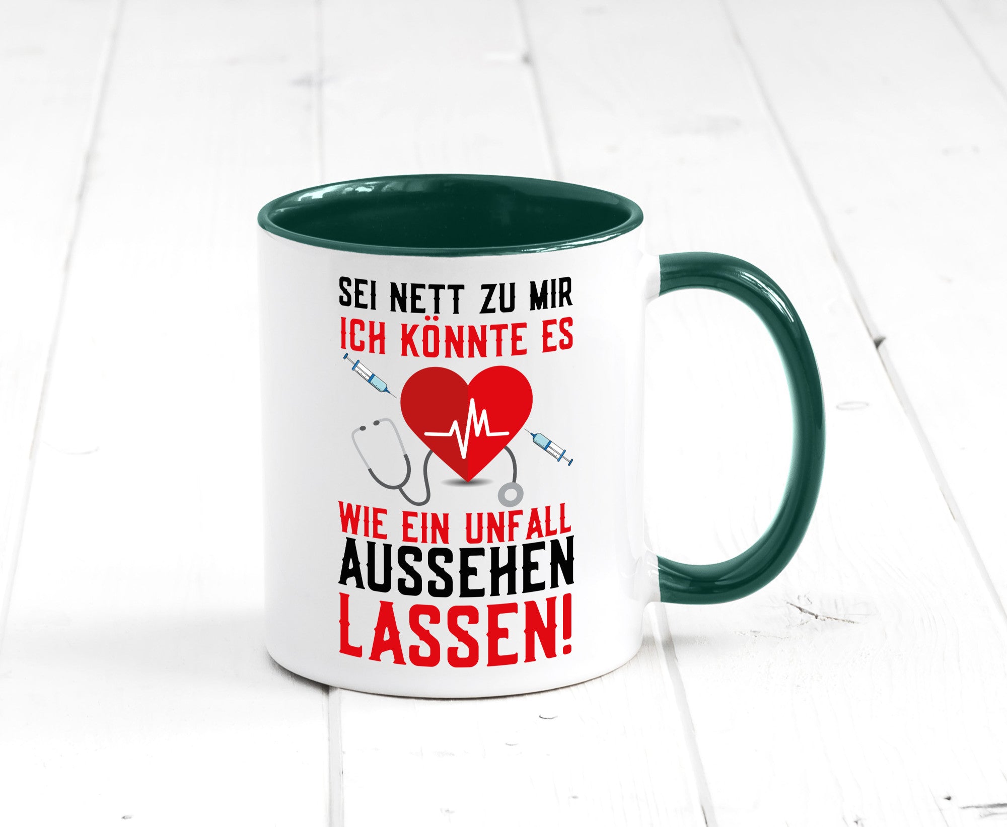Sei nett zu mir | Krankenschwester Arzt Klinik Spritze v2 lustig Humor