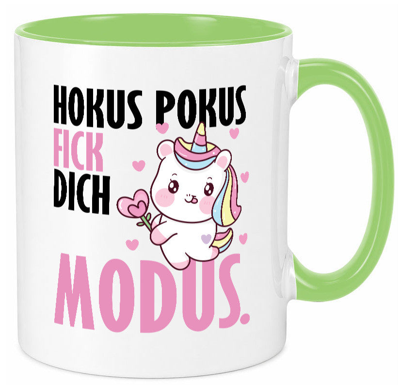 Hokus Pokus lustiger Spruch Geschenk Humor Geschenkidee Tasse