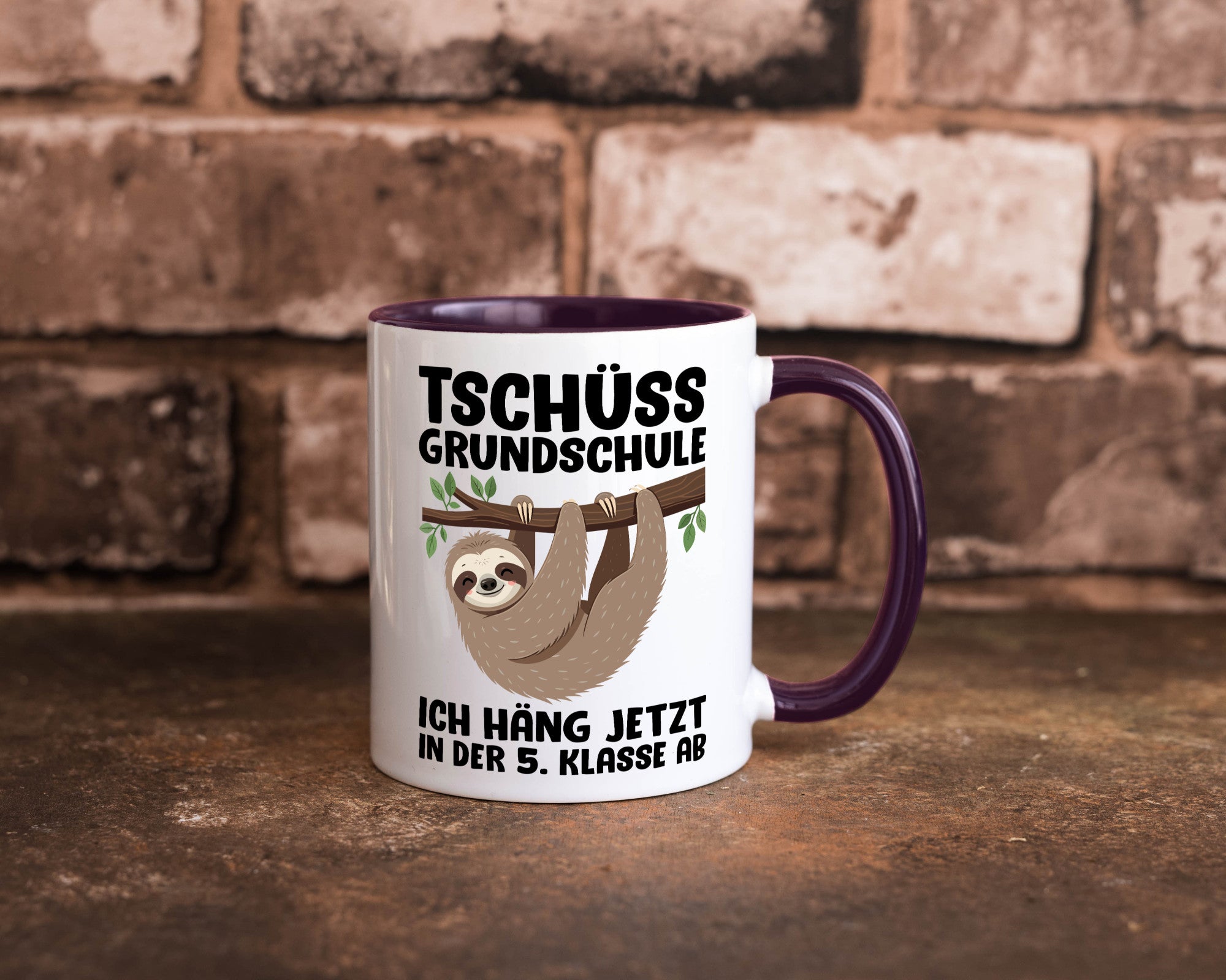 Tschüss Grundschule ich häng jetzt in der 5. Klasse ab Humor Geschenkidee Tasse