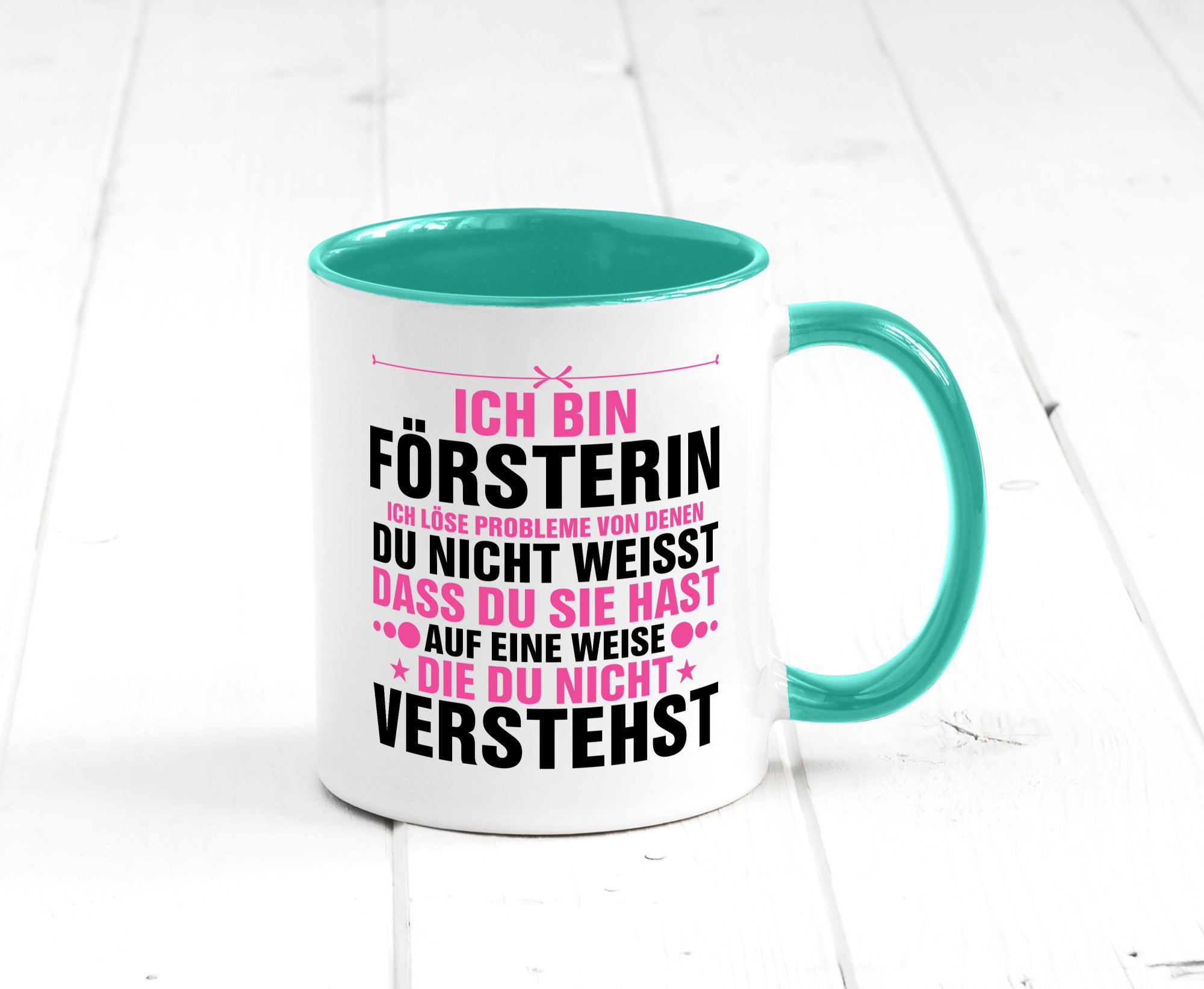 Löse Probleme: Försterin | Forst Arbeit lustiger Spruch Geschenk Kollegen Büro