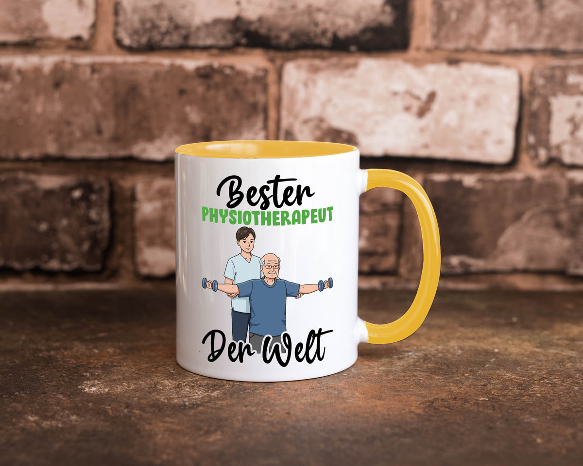 Bester Physiotherapeut v3 Geschenk Humor Geschenkidee lustiger Spruch Tasse