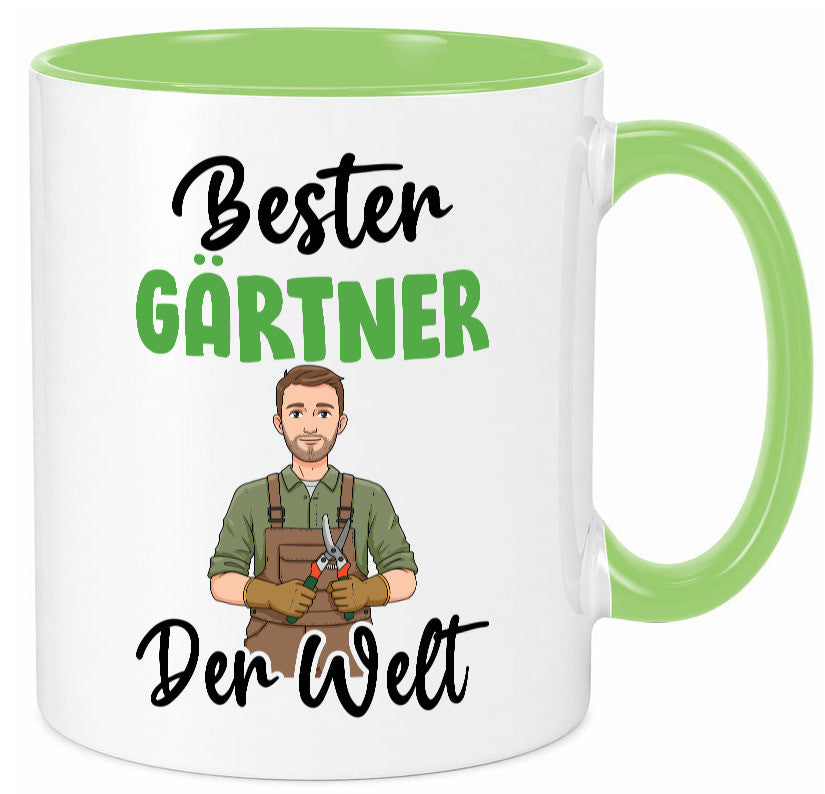 Bester Gärtner | Gartenbau v2 Geschenk Humor Geschenkidee lustiger Spruch Tasse