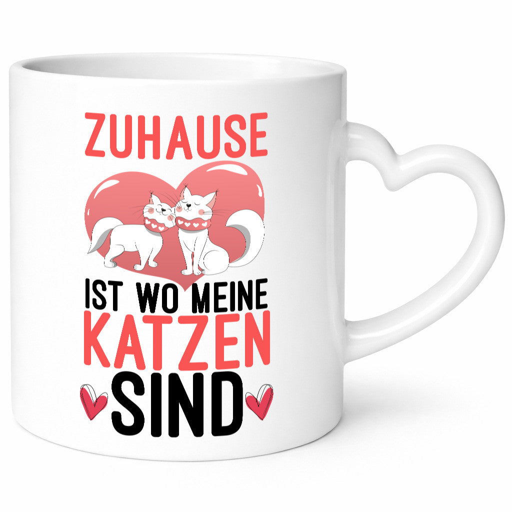 Zuhause ist, wo meine Katzen sind | Katzenliebhaber Comic Geschenkidee