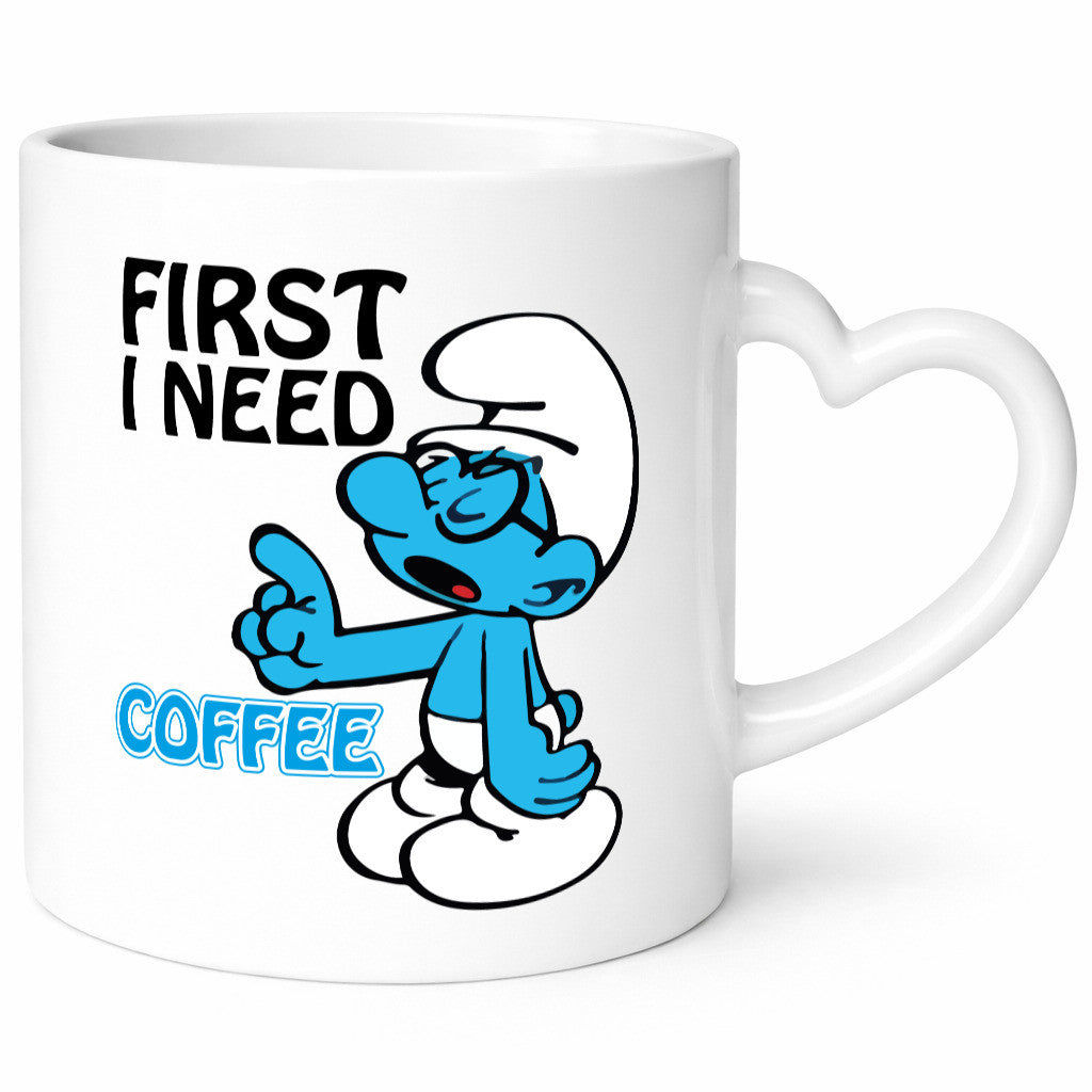 I need a Coffee v2 lustiger Spruch Geschenk Humor Geschenkidee Tasse