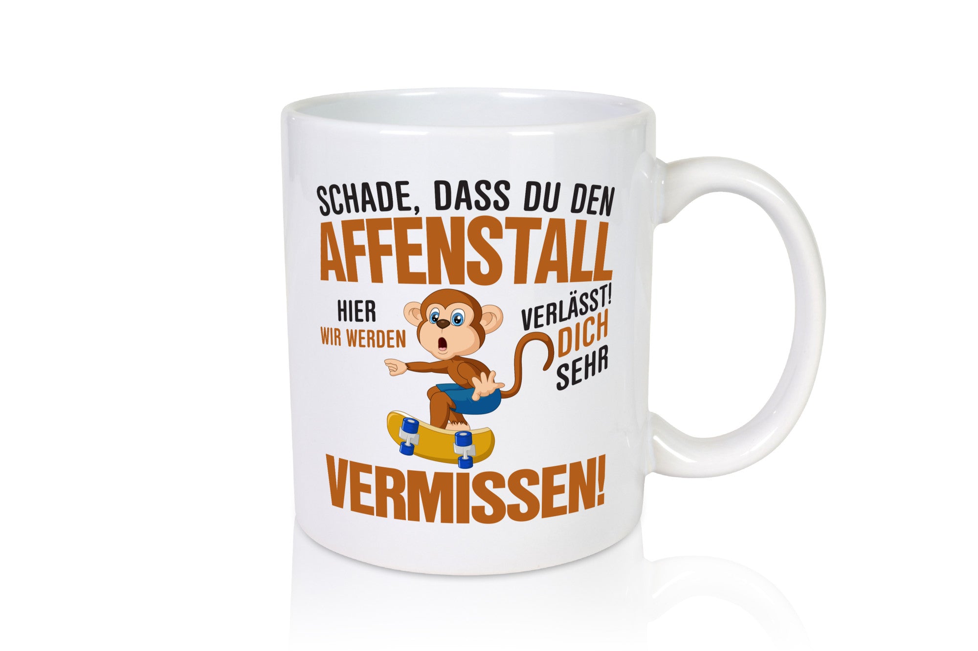 Glückwunsch zur Flucht | Affenstall Arbeitskollegen Affe Geschenk Arbeit