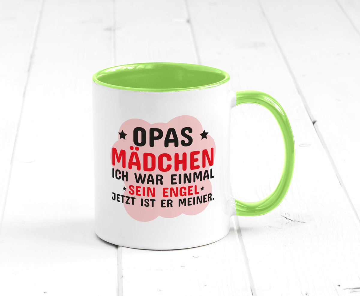 Opas Mädchen | Trauer Tasse Abschied Enkelin lustig Familie Geschenkidee